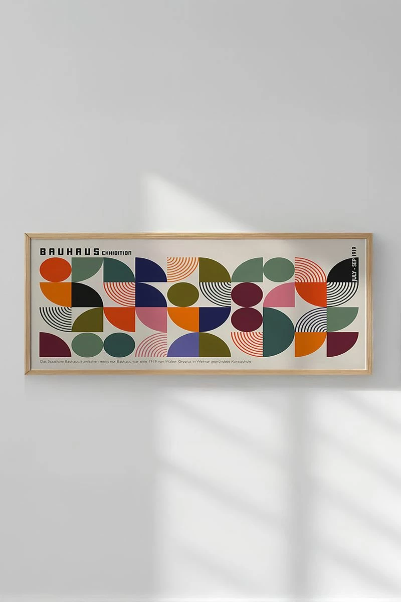 Pikturë dekorative me kornizë, Wallity, Artsmdfyty7-3370, shumëngjyrëshe, 33x70cm