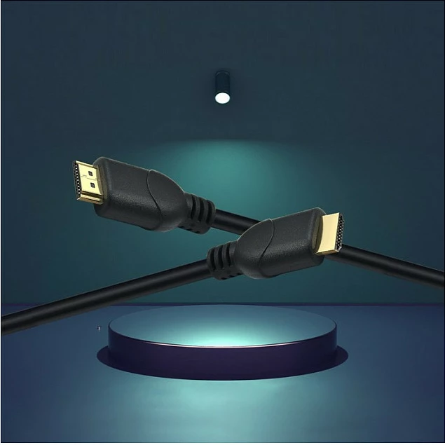 Kabllo HDMI Helos 288391, 1 m, 4K 60Hz, HDR/ARC, e zezë