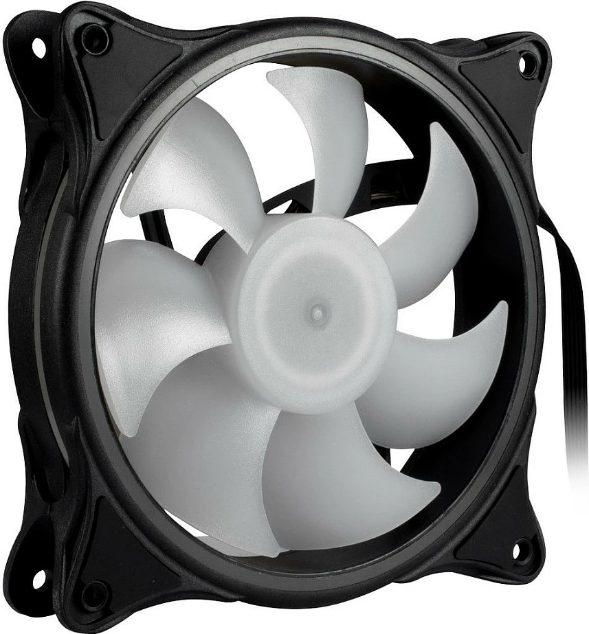 Ventilator kasë Inter-Tech ARGUS RGB-FAN SET RS-08, 120mm, set 3 copë, RGB, i zi