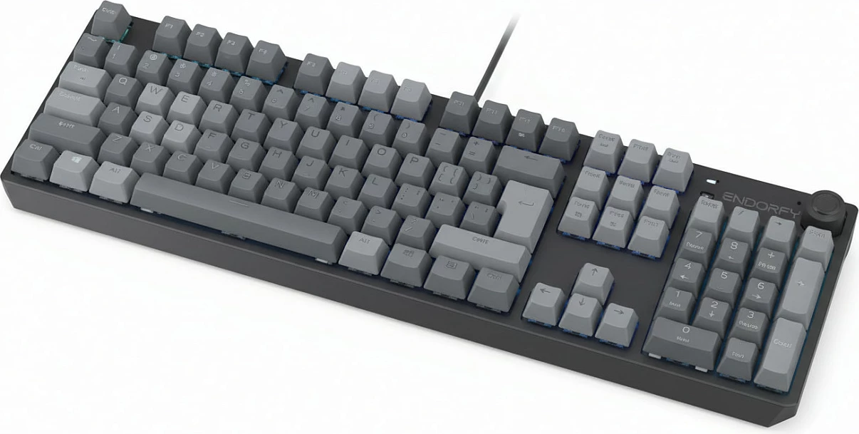 Tastierë mekanike Endorfy Thock V2 TKL, Red Switches, DE Layout, gri