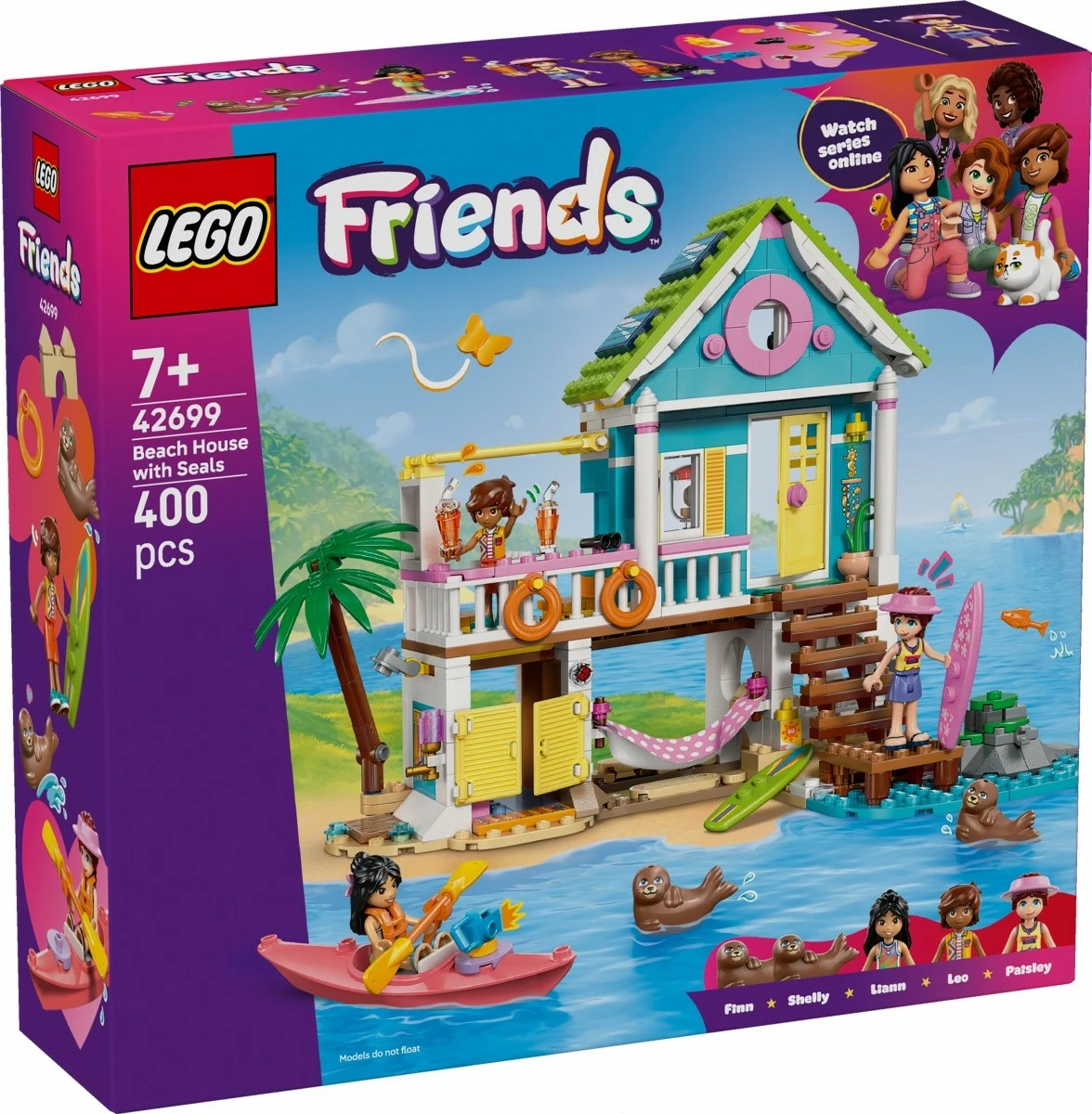 Set ndërtime, LEGO Friends, 42699 Beach House with Seals, 400 pjesë, 7+