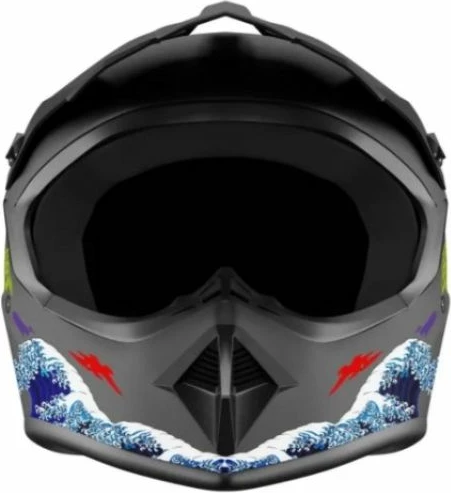 Helmetë full-face Kamikaze Katana AKC205, e zezë, L