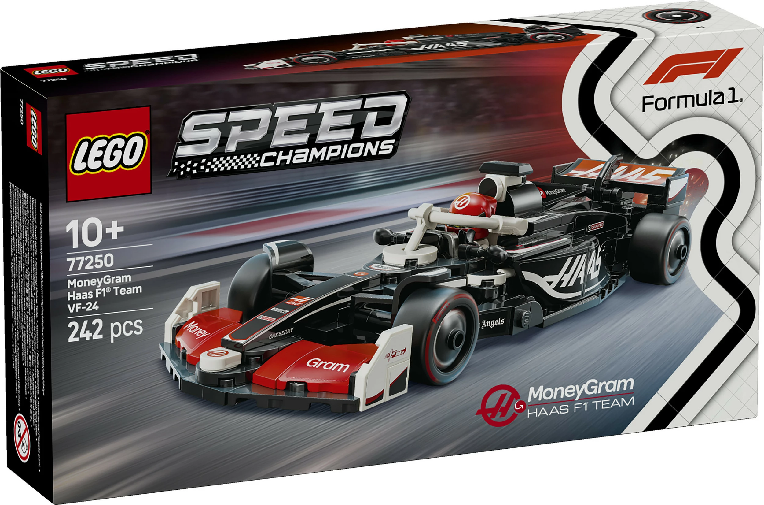 Set ndërtimi LEGO MoneyGram Haas F1 Team VF-24, 242 pjesë, shumëngjyrësh