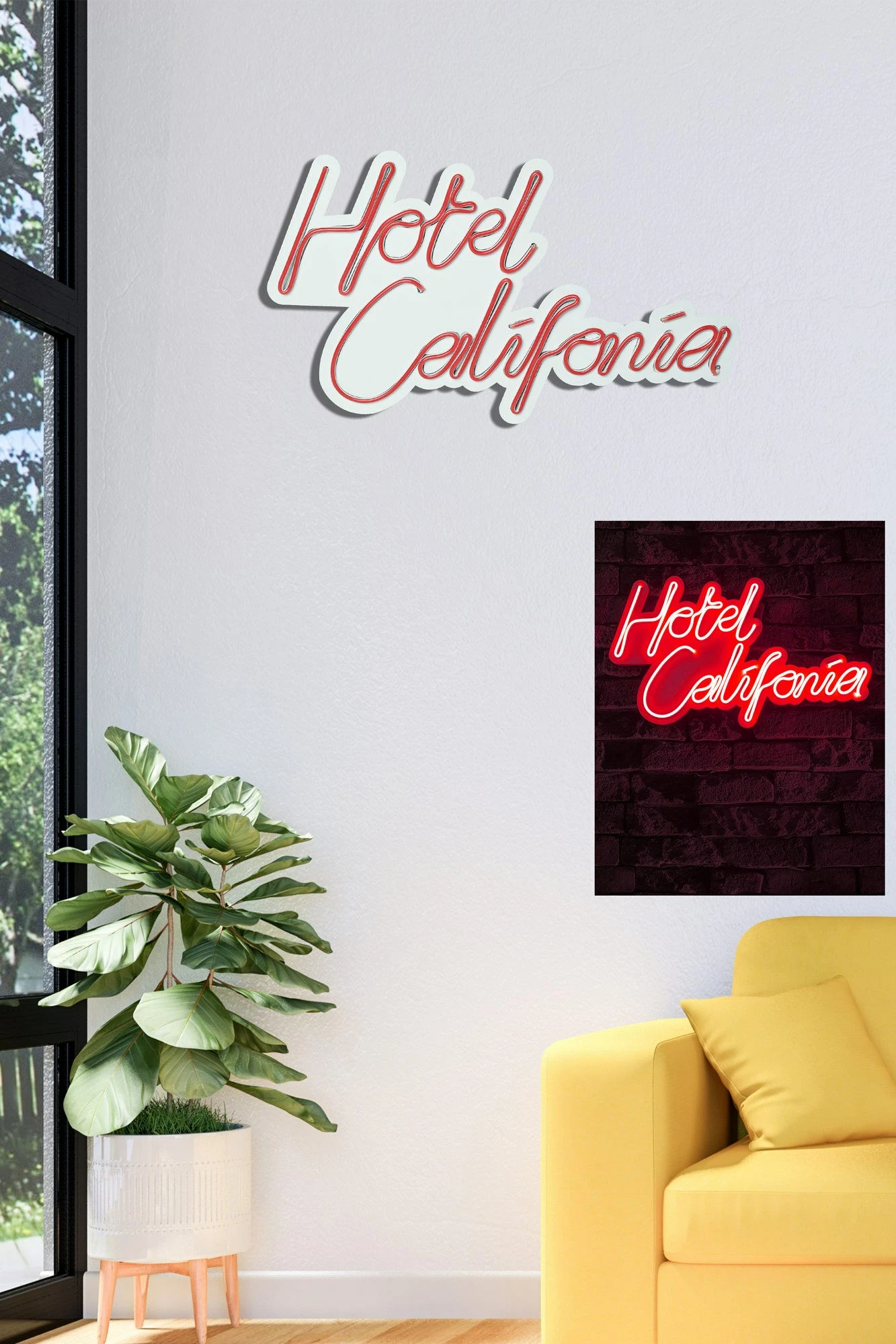 Dritë dekorative LED plastike, Hotel California, e kuqe