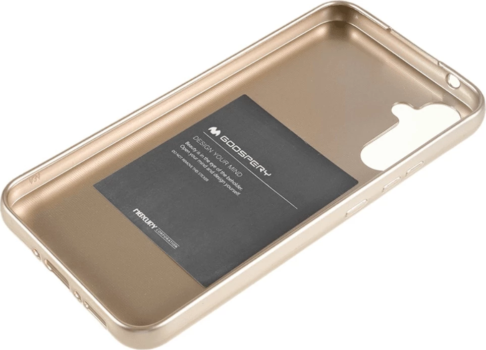 Mbështjellës silikoni i hollë Goospery Jelly Thin për Samsung Galaxy A54, ari