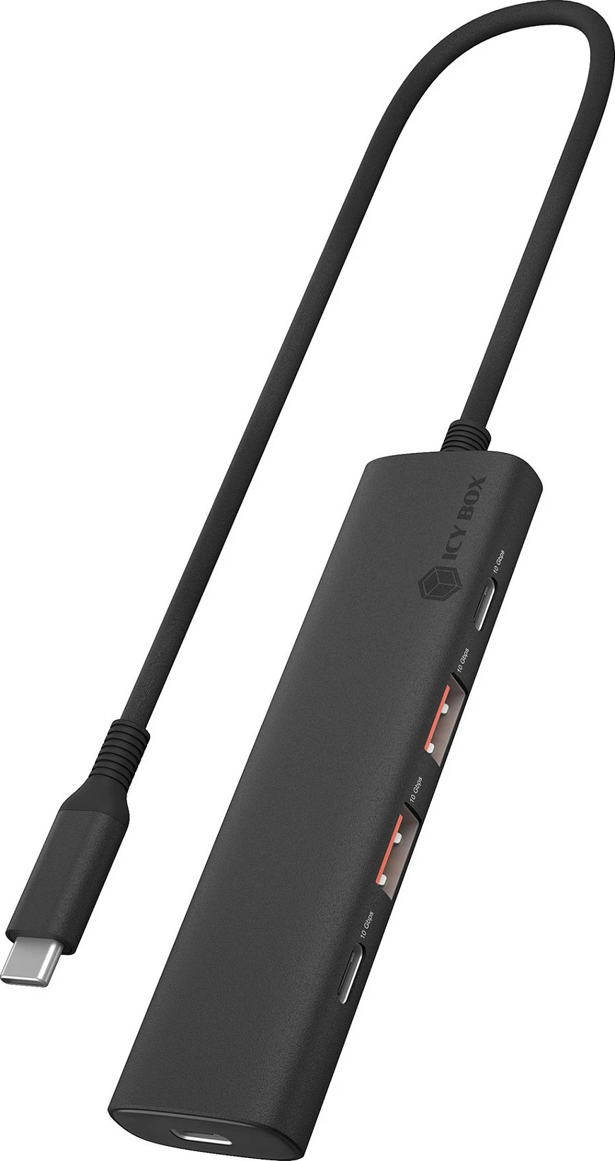 USB hub ICY BOX IB-HUB1437-CPD, USB-C, 2x USB-A + 2x USB-C, 10 Gbit/s, PD 100W, i zi