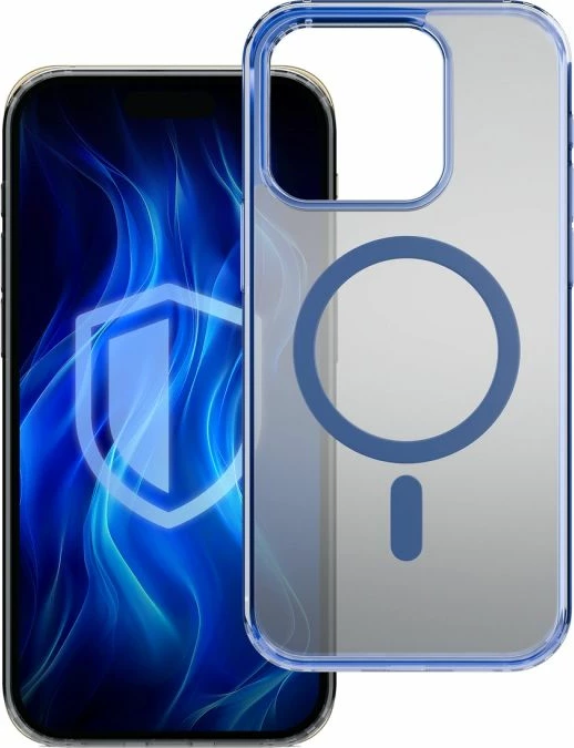 Maskë telefoni 3mk Frosty MagCase për iPhone 15 Pro Max, blu
