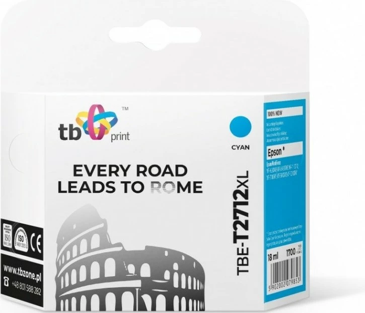 Toner TB Print TBE-T2712XL për Epson WorkForce, Cyan