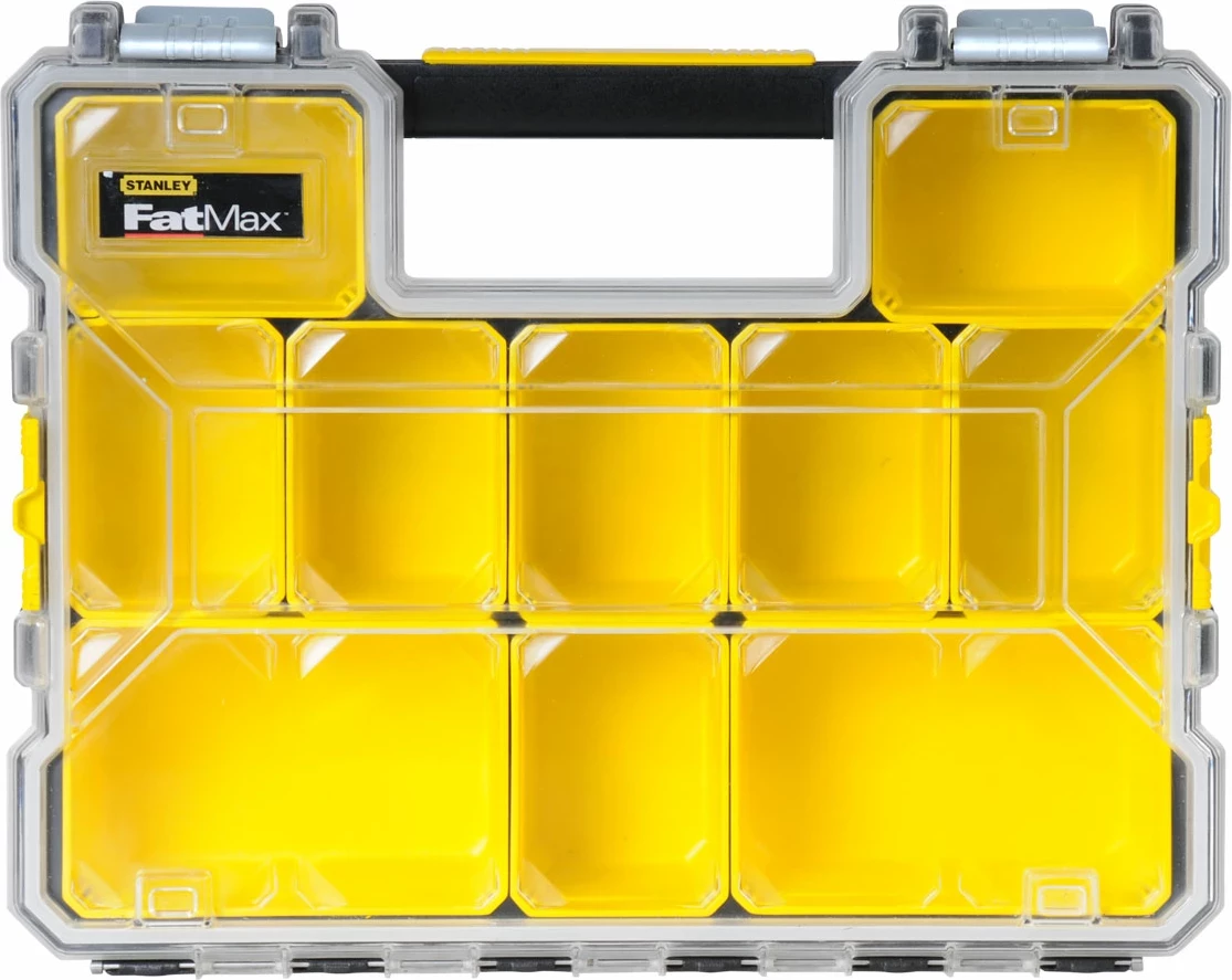 Organizator për kuti veglash FatMax Stanley 1-97-518 44.6×11.6×35.7 cm, verdhë/transparent