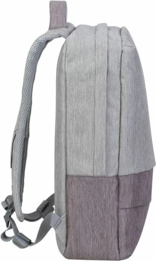 çantë shpine për laptop 15.6\" RIVACASE 7562, rezistente ndaj ujit, me USB, anti-vjedhje, gri/mocha