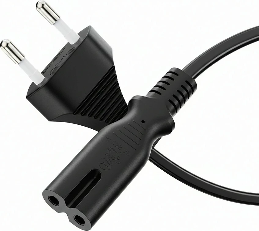 Kabllo rryme EFB Elektronik EK502.3V2, Euro në IEC C7 (figure-8), 3 m, 2x0.75 mm², e zezë