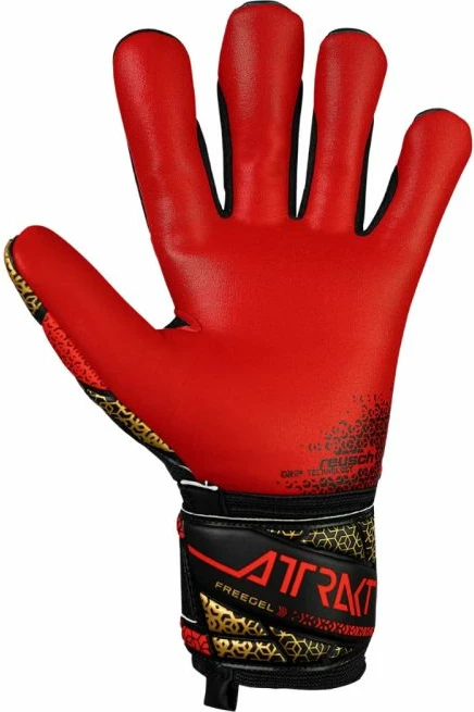 Dorëza portieri Reusch për fëmijë, të zeza dhe të kuqe