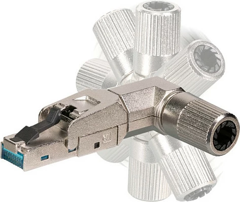 Konektor RJ45 EFB Elektronik 88035P8.1, Cat6A, 22/26 AWG, metal (zink), argjendtë