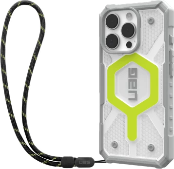 Mbështjellës UAG Pathfinder Clear MagSafe me litar për iPhone 16 Pro, Gjelbër