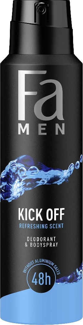 Deodorant spray Fa Men Kick Off 48h për meshkuj 150ml