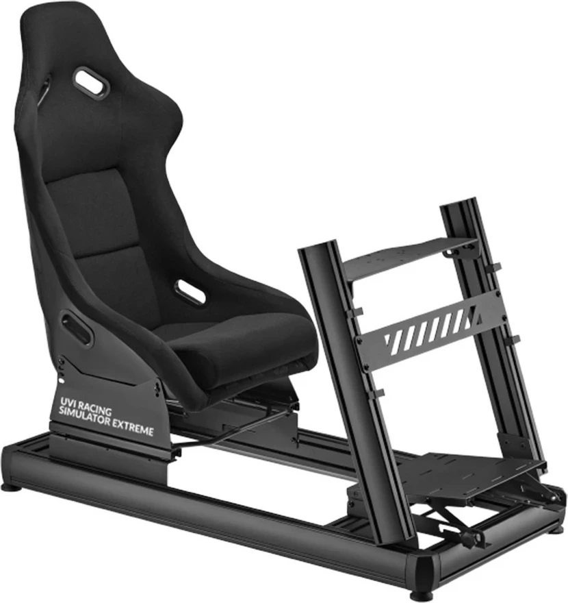 Simulator garash UVI Racing SIM Extreme, konstruksion alumin, ulëse e rregullueshme, kompatibil me timona standard 5