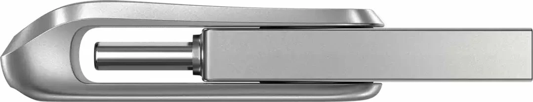 USB memorje SanDisk Ultra Dual Drive Luxe SDDDC4-128G-G46 128 GB, USB-C/USB-A, USB 3.2 Gen 1, metal, argjendtë