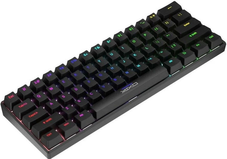 Tastierë mekanike Yaxo Nuxlak Outemu RS, 61 taste, RGB, e zezë