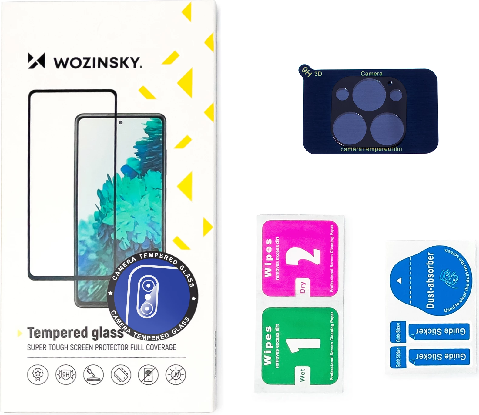 Xham i temperuar për kamerë Wozinsky, për Samsung Galaxy Z Fold 3, Transparent