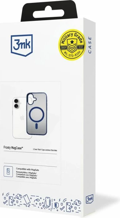 Kapak telefoni 3mk Frosty MagCase për iPhone 17, kaltër