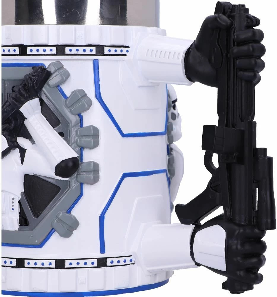 Mug NEMESIS NOW Stormtrooper 18 cm, rrëshirë me insert inox, bardhë/zi