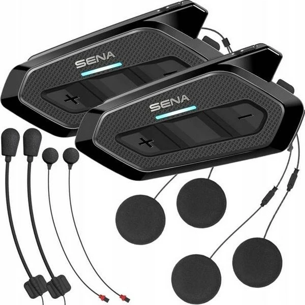 Interkom për motor Sena Spider RT1, Dual Pack, i zi