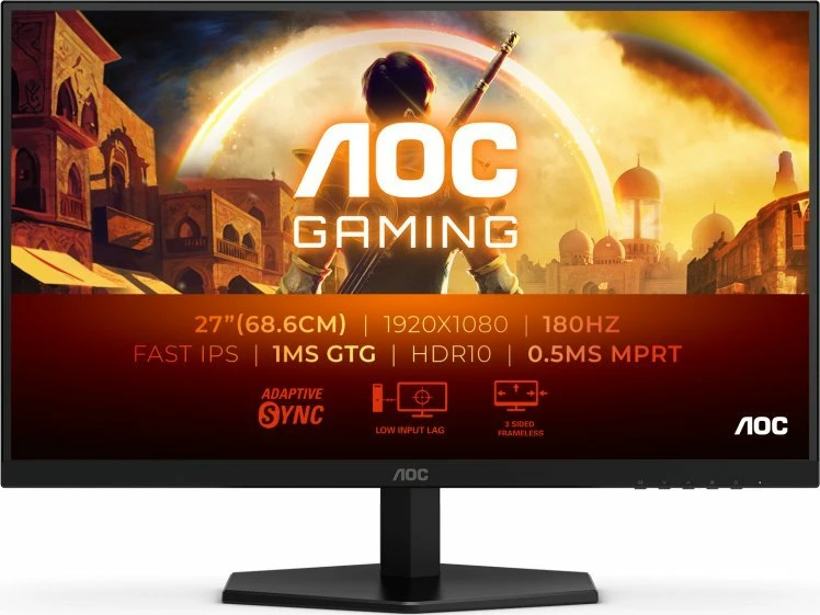 Monitor AOC 27G42E 27\" Full HD 180Hz Fast IPS 0.5ms, i zi
