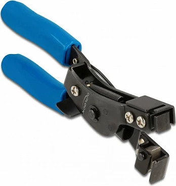 Vegël manuale për shtrëngim dhe prerje cable ties DeLOCK, deri 9 mm, zi/blu