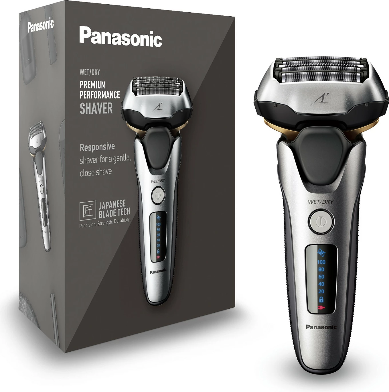Makinë rroje Panasonic ES-LV69-S803, Wet/Dry, argjendi