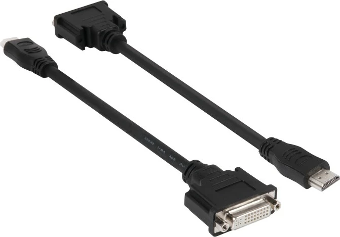 Adapter HDMI në DVI Club3D, Plug and Play, 1920x1200, i zi