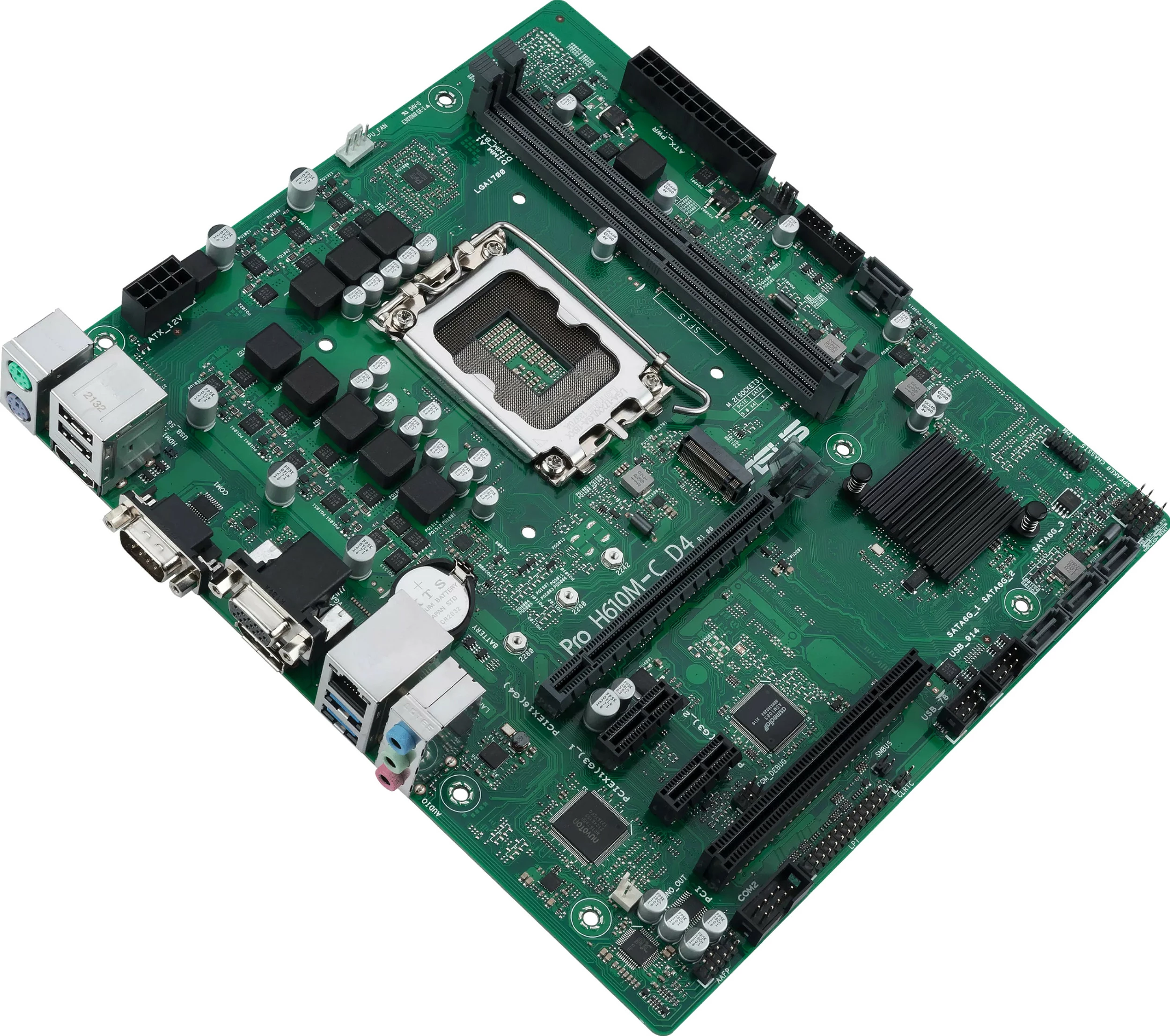 Pllakë amë ASUS PRO H610M-C D4-CSM, Intel, LGA 1700, DDR4-SDRAM, 64 GB