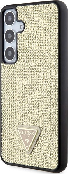 Mbështjellës Guess Rhinestone Triangle për Samsung Galaxy S24+, ari