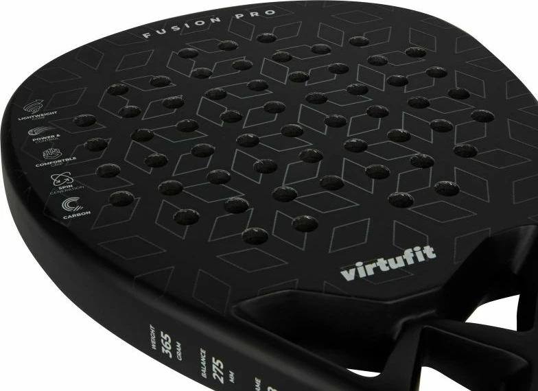 Reket padeli Virtufit për të rritur, i zi