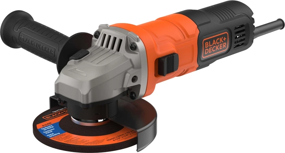 Fleks Black&Decker BEG010 710W 115mm 12000rpm, portokalli/zi
