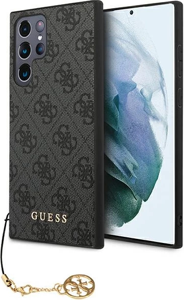 Mbështjellës Guess 4G Charms për Samsung Galaxy S23 Ultra, Gri