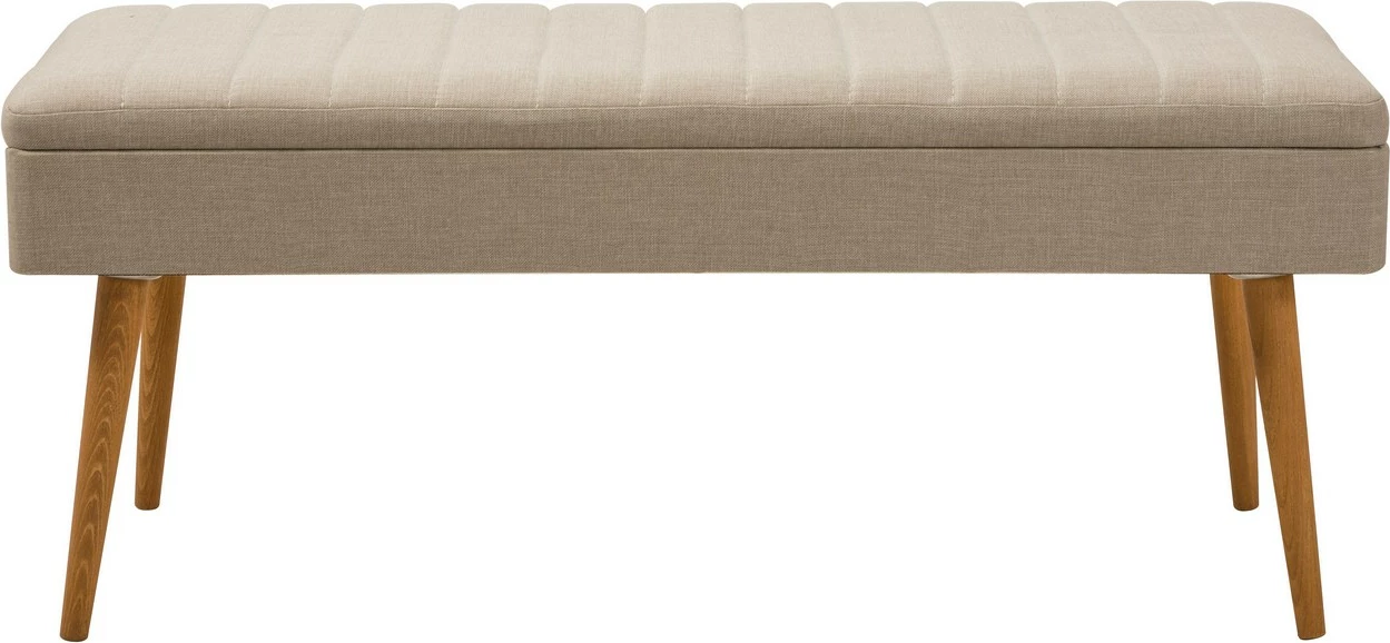 Set tavoline me karrige të zgjatshme, konsolë, 6 pjesë, Skye Decor, Vina Bench 04 1005, ngjyrë Atlantic Pine, krem
