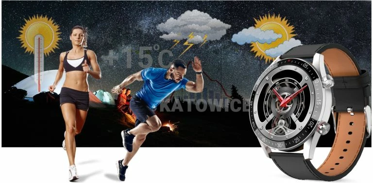 Smartwatch për meshkuj Gravity, e zezë