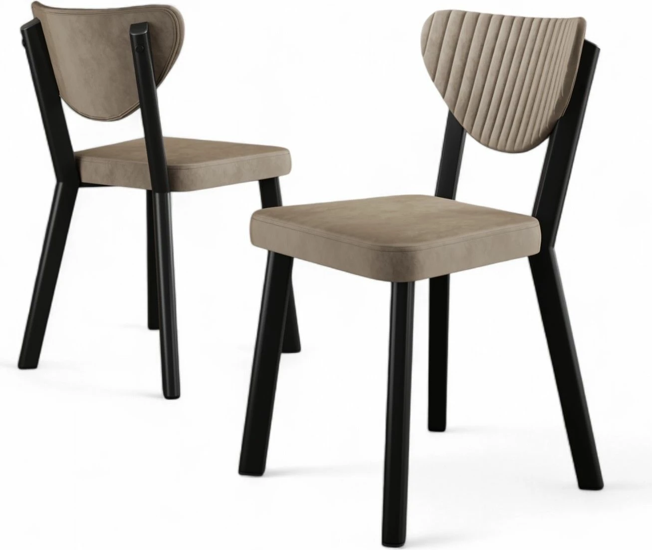 Set karrigash (6 copë), Hanah Home, Arfe, kapuçino, e zezë