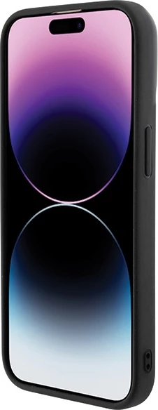 Mbështjellës Guess Disco Metal Script për iPhone 15 Pro, i zi
