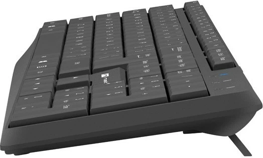 Set tastierë dhe maus pa tela Natec Squid, 2.4 GHz, Optik, i zi