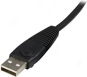 Kabllo KVM StarTech 1.8m USB-A+VGA në USB-B+VGA, e zezë