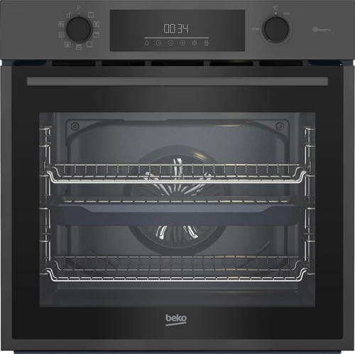 Furrë e integruar elektrike Beko BBIE12501WAP 60 cm 72 L Pyro multifunksionale me AeroPerfect dhe HomeWhiz, e zezë
