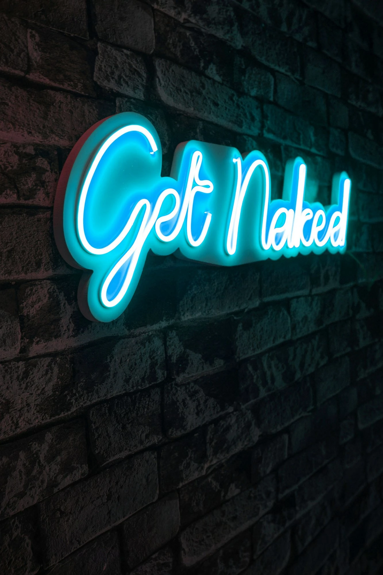 Dekor dritash LED plastike, Get Naked, ngjyrë e kaltër