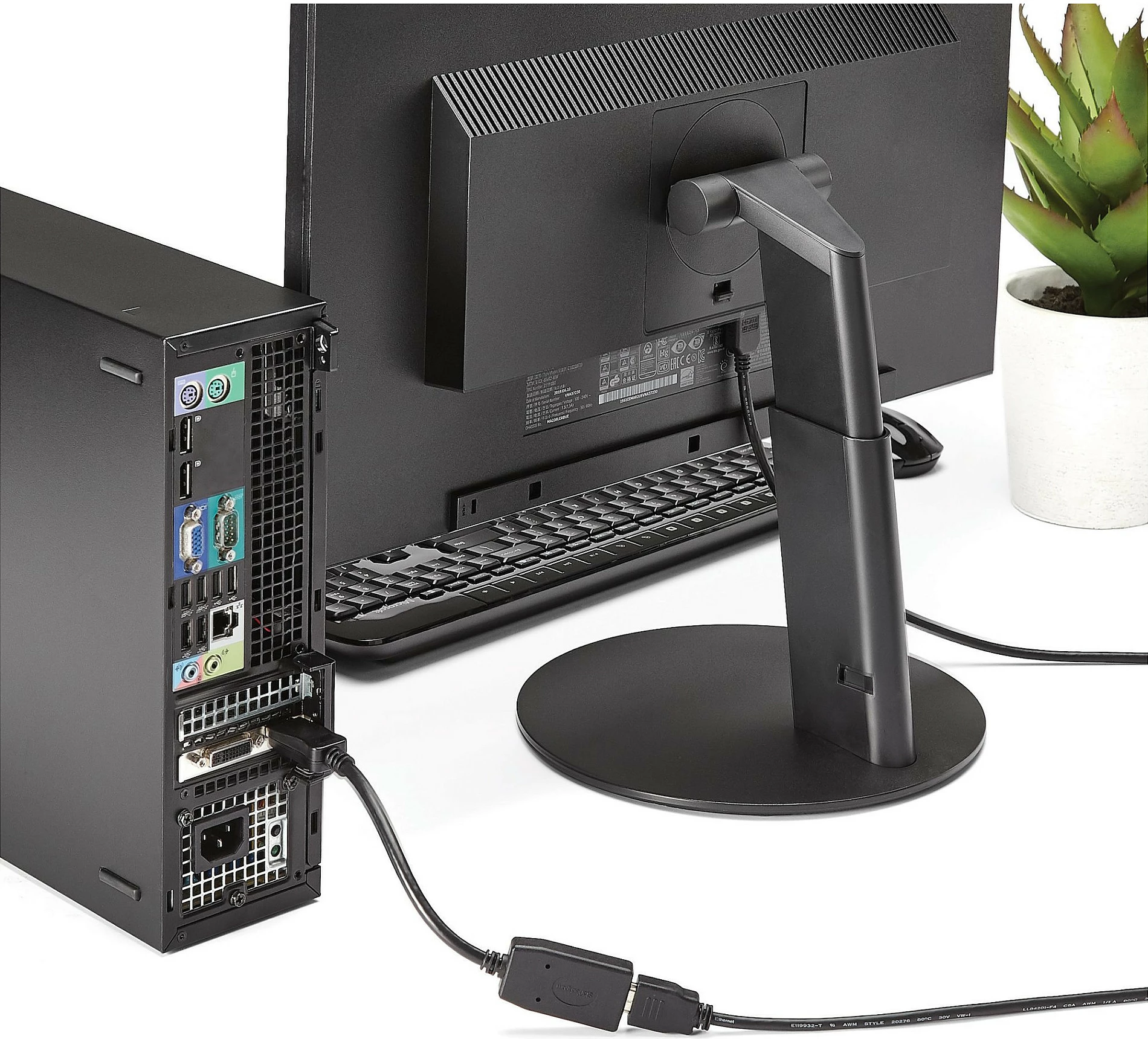 Adapter StarTech DP2HDMI DisplayPort në HDMI (DP mashkull/HDMI femër), 0.24 m, 1920x1200, i zi