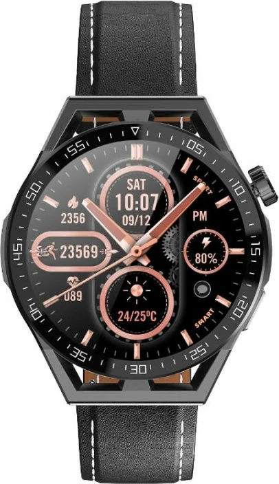 Smartwatch Rubicon unisex, e zezë