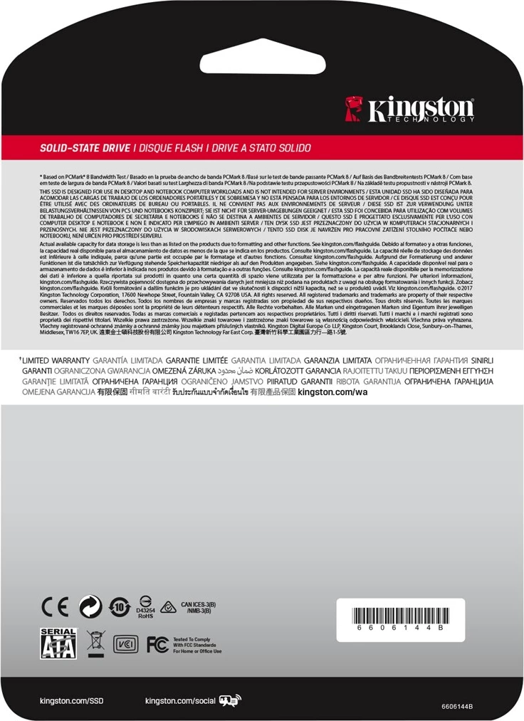 SSD Kingston A400, 2.5'', 960GB, Serial ATA III