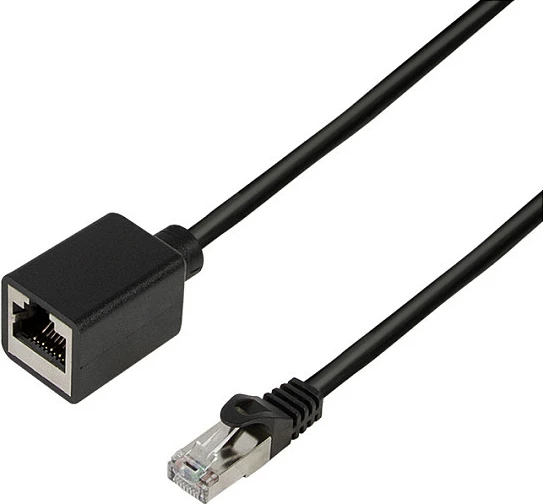 Zgjatës kabllo rrjeti LogiLink Cat.6A Premium, 1 m, e zezë