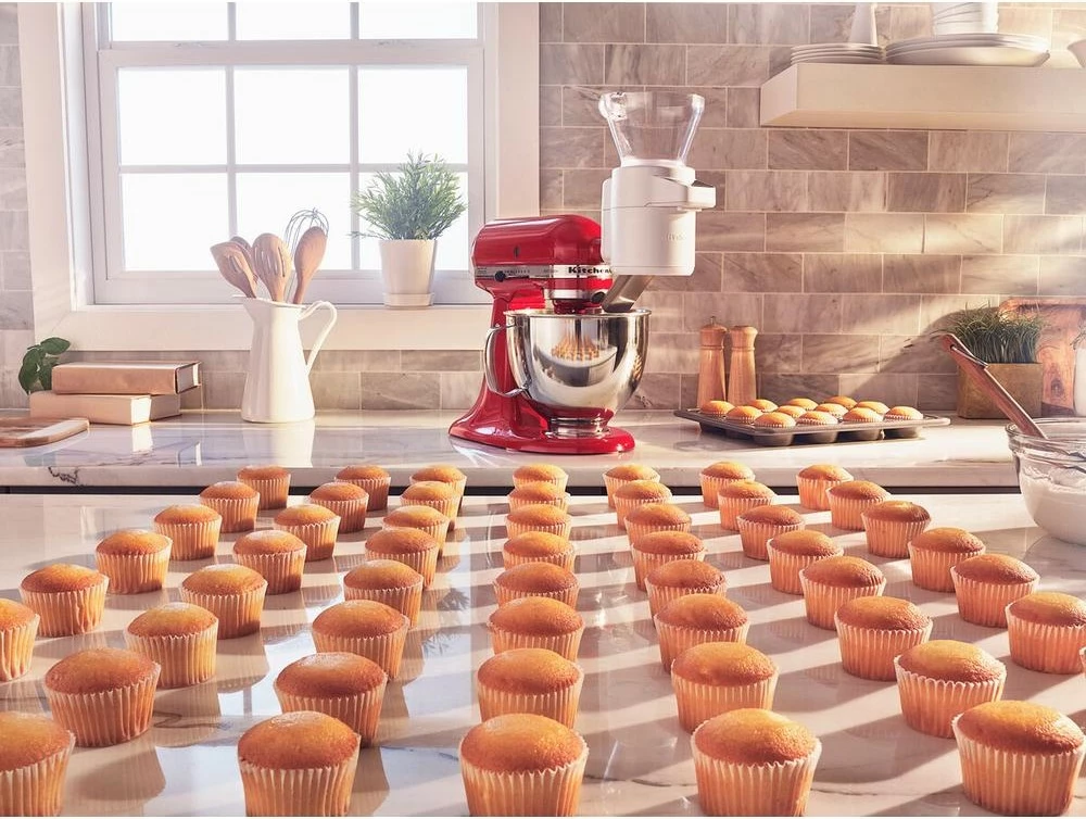 Aksesor KitchenAid 5KSMSFTA, sitë me peshore digjitale, e bardhë