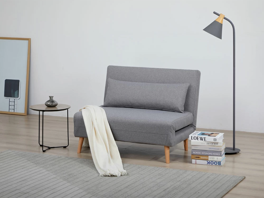 Karrige e palosshme Aperto, ngjyrë gri e çelët, 100x75x78