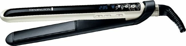 Hekur flokësh Remington Pearl S9500, pllaka qeramike me veshje perlash, deri 235°C, kabllo 3 m, i zi